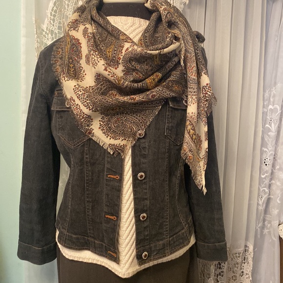 Pendleton Women's Large Cream Merino Wool Knit Sweater Short sleeve High… - Picture 4 of 7